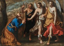 Abraham and the Three Angels. Creator: Gentileschi, Artemisia (1598-1653).