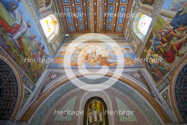 The Salesian Church, Bet Jimal, Israel. Artist: Samuel Magal