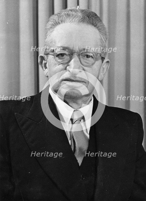 Yitzhak Ben Zvi (1884-1963), second President of the State of Israel. Artist: Unknown