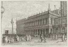 La libreria. V. [upper left], in or before 1742. Creator: Canaletto.