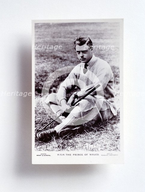 HRH Prince of Wales, (later King Edward VIII), c1920. Artist: Unknown