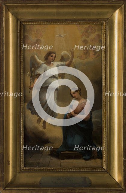 Esquisse pour l'église Notre-Dame-de-Lorette : L'Annonciation, c.1833. Creator: Francois Dubois.