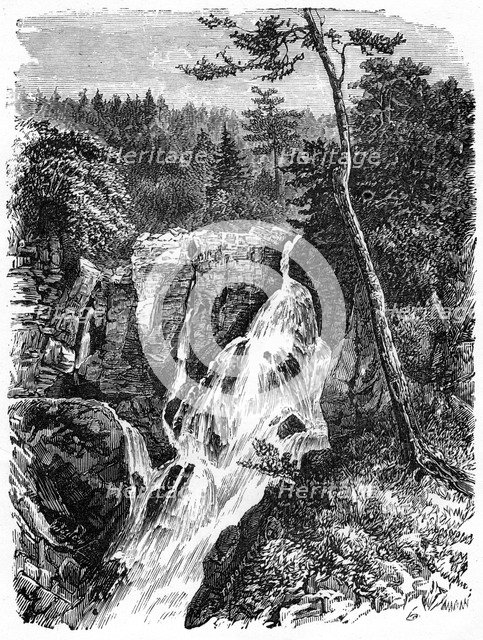 'Falls of Sainte Anne, below Quebec', 19th century. Artist: Unknown