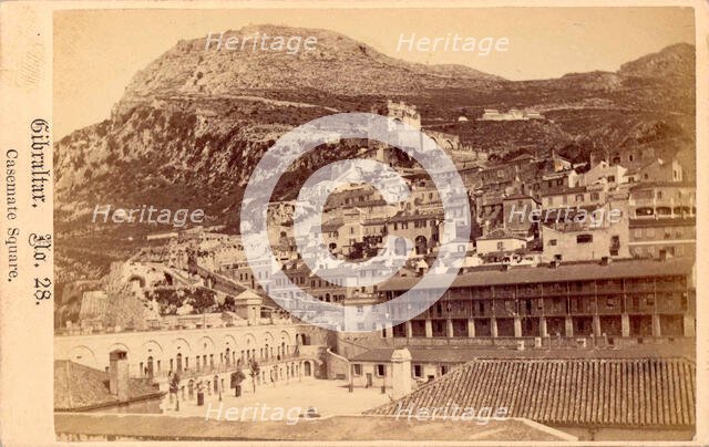 Casemate Square, Gibraltar, 19th century. Creator: Anon.