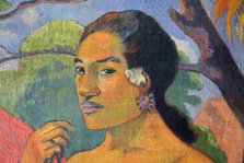 'Eu haere ia oe (Woman Holding a Fruit. Where Are You Going?)', 1893.  Artist: Paul Gauguin