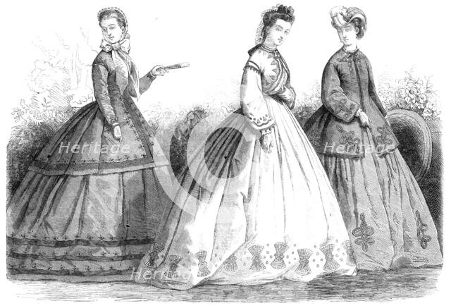 Paris fashions for August, 1864. Creator: Unknown.