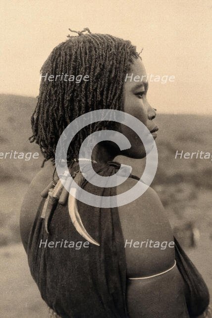 Zululand, South Africa: a woman witch doctor, c1900. Creator: Unknown.