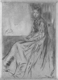 'Maude, Seated', 1873, (1904). Artist: James Abbott McNeill Whistler.