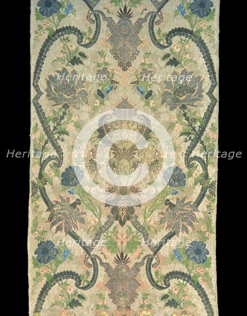 Panel (formerly a Curtain from a Sedan Chair), France, c. 1720. Creator: Unknown.