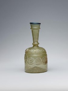 Bottle with Impressed Decorations, probably Iran, 10th-11th century. Creator: Unknown.