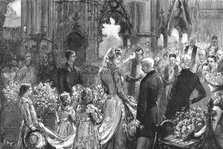 ''Mr Stanley's Wedding - The ceremony in Westminster Abbey', 1890. Creator: Unknown.