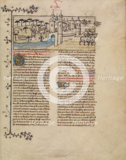 Romulus and Remus; Histoire ancienne jusqu'à César, about 1390-1400. Creator: First Master of the Bible historiale of Jean de Berry.