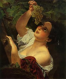 'Italian Noon (Italian Girl picking Grapes)', 1827, (1965).  Creator: Karl Briullov.