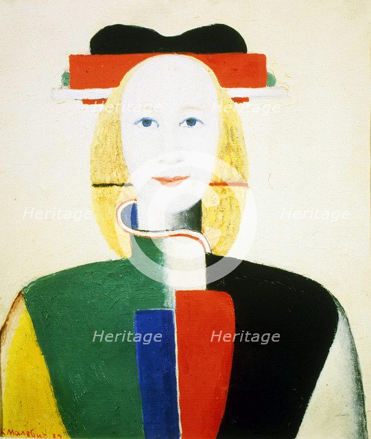 'A Girl with a Comb', 1932-1933. Artist: Kazimir Malevich