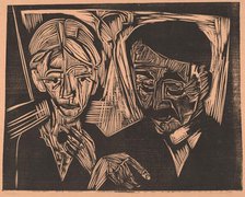 The Married Couple Müller, 1919. Creator: Ernst Kirchner.