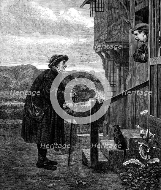 "The Village Gossip," by H. S. Marks, A.R.A., from the exhibition in the Dudley Gallery, 1871. Creator: Unknown.