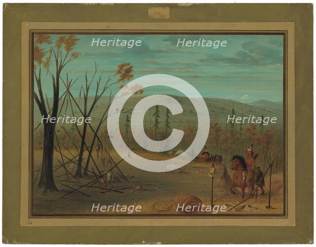 The Cheyenne Brothers Returning from Their Fall Hunt, 1861/1869. Creator: George Catlin.