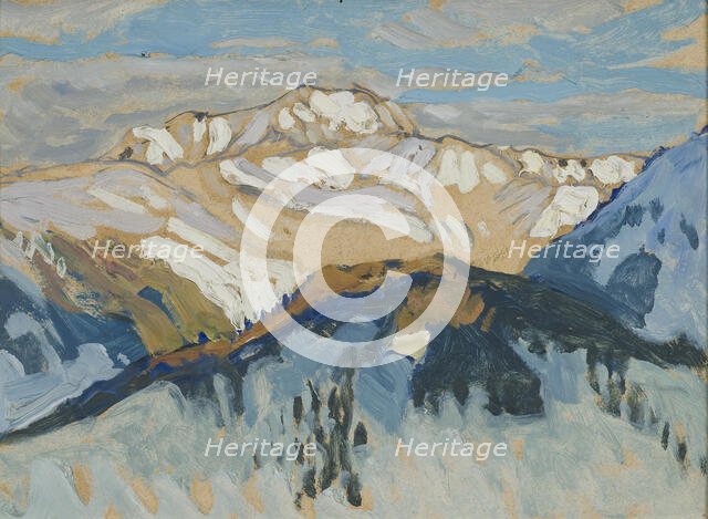 Mountains. Study from Switzerland. Creator: Anna Katarina Boberg.