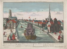 View of the Western Old Gate and Eastern Old Gate in Rotterdam, 1742-1801. Creator: Anon.