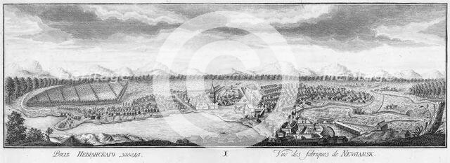 View of Nevyansk Ironworks, 1769. Creator: Chelnakov, Nikita Fyodorovich (1734-1790).