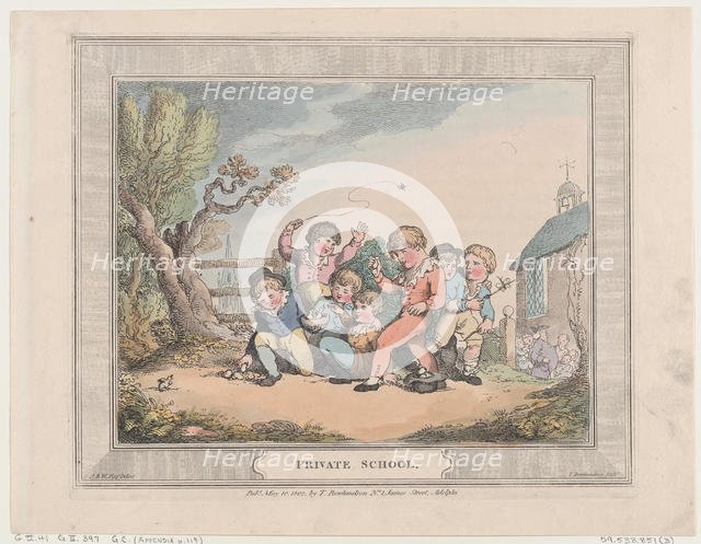 Private School, May 10, 1802., May 10, 1802. Creator: Thomas Rowlandson.
