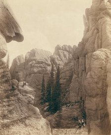 Lake Harney Peaks, near Custer City, SD, on B & M Ry, 1891. Creator: John C. H. Grabill.