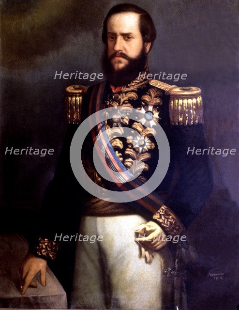 Pedro II. (1825-1891), emperor of Brazil.