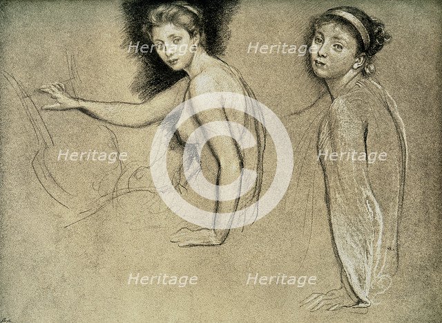 Study, 1895. Artist: Unknown