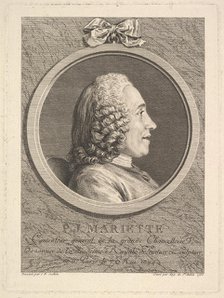 Portrait of Pierre-Jean Mariette, 1765. Creator: Augustin de Saint-Aubin.