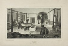 Tartar Bath, Resting Room, 1840. Creator: Auguste Raffet.