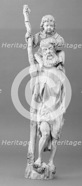 Saint Christopher Supporting the Christ Child, 1680/1700. Creator: Unknown.