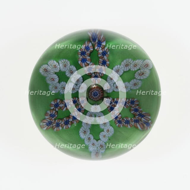 Paperweight, Saint-Louis, c. 1845-55. Creator: Saint-Louis Glassworks.