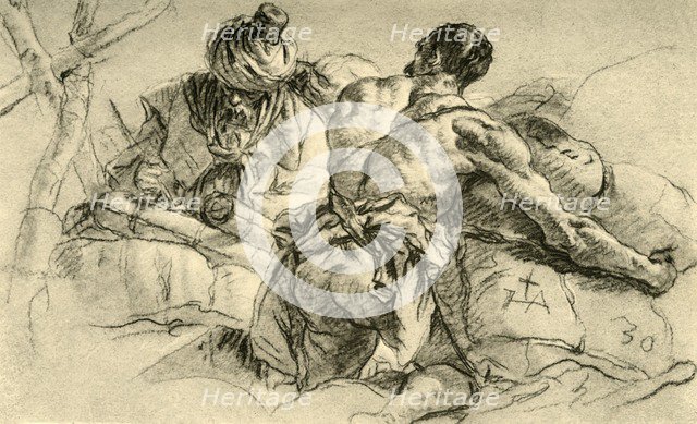 'Oriental Merchants with Bales of Wares', 1753, (1928). Artist: Giovanni Battista Tiepolo.