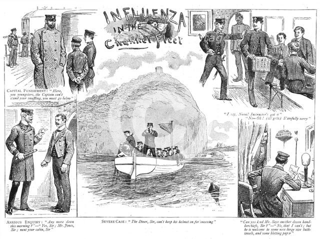 ''Influenza in the Channel Fleet', 1890. Creator: Unknown.