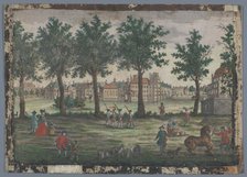 View of the Hofvijver in The Hague, 1742-1801. Creator: Anon.