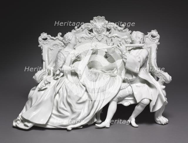 Figural Group: Musicians, c. 1737. Creator: Meissen Porcelain Factory (German); Johann Joachim Kändler (German, 1706-1768).