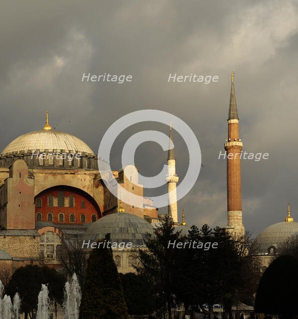 Hagia Sophia, Istanbul, Turkey, exterior view, 2013.  Creator: LTL.