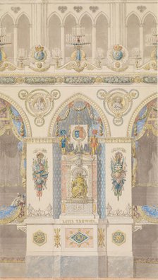 Interior Elevation, Reims Cathedral, n.d.. Creators: Charles Percier, Pierre Francois Leonard Fontaine.
