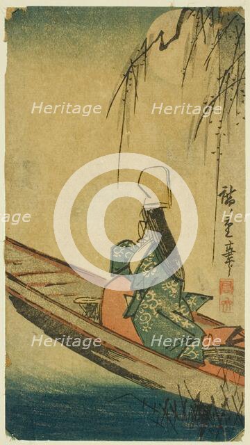 Asazuma boat, c. 1840s. Creator: Ando Hiroshige.