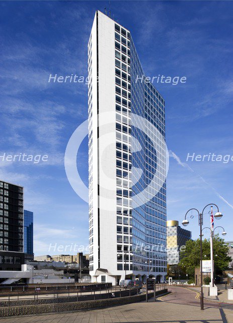 Alpha Tower, Suffolk Street, Queensway, Birmingham, West Midlands, c2013. Artist: James O Davies.