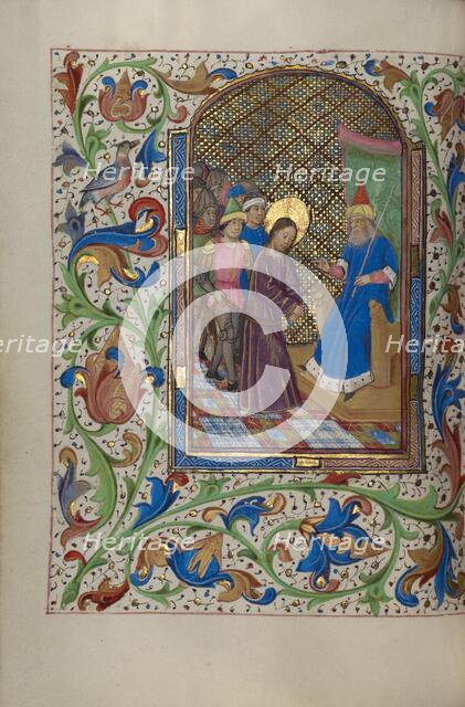 Christ before Pilate; Book of Hours, about 1450-1455. Creator: Master of the Lee Hours.