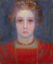 Portrait of a Girl in Red, 1908. Creator: Mondrian, Piet (1872-1944).