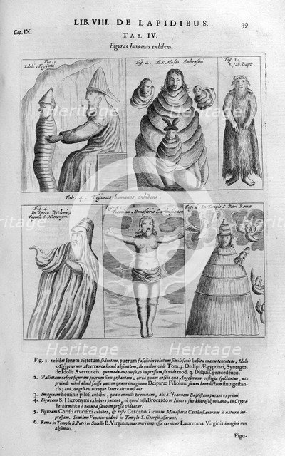Human figures, 1678. Artist: Athanasius Kircher