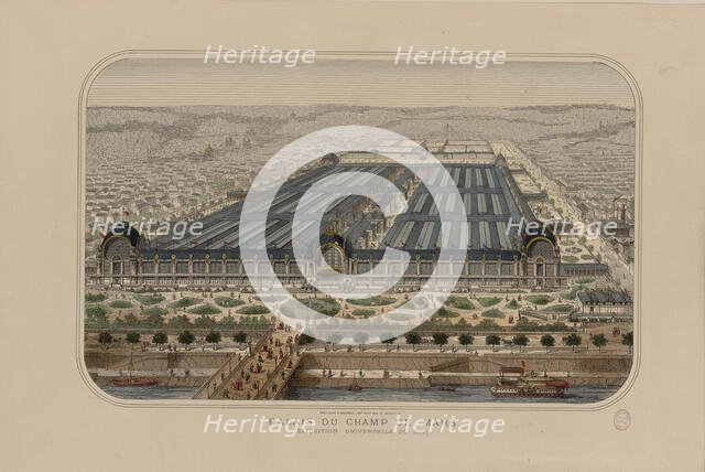 The 1878 Exposition Universelle in Paris (Palais du Champs de Mars, Exposition universelle..., 1878. Creator: Anonymous.