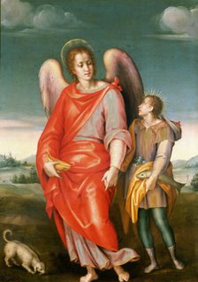 Tobias and the Angel, ca 1545. Creator: Foschi, Pier Francesco di Jacopo (1502-1567).