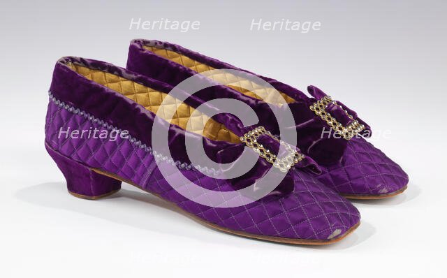 Slippers, American, 1865-85. Creator: Edwin C. Burt & Co..