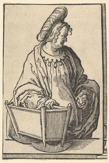 Samarian Sibyl, from the series of Sibyls, ca. 1530. Creator: Lucas van Leyden.