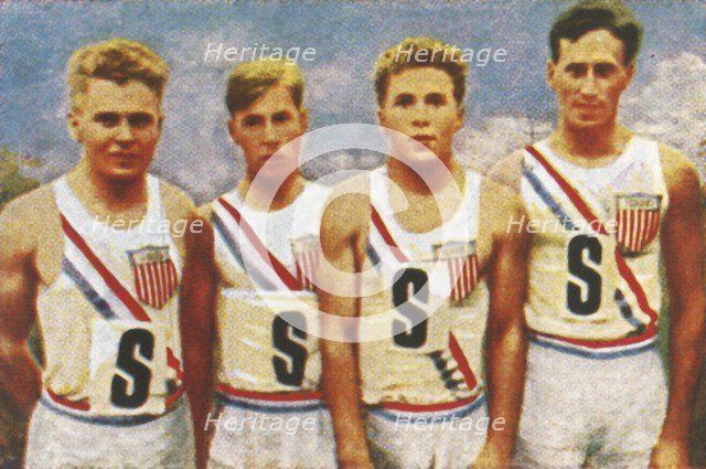 American team, 4 x 100m relay, 1928. Creator: Unknown.