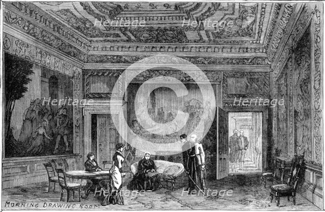 The Royal Visit to Edinburgh: Morning Drawing Room, Holyrood Palace, 1881.  Creator: Unknown.