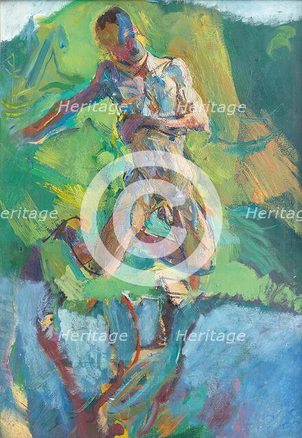 Kneeling Narcissus, 1920. Creator: Anton Kolig.